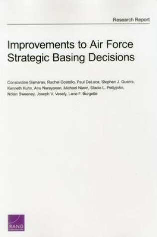 Cover of Improvements to Air Force Strategic Basing Decisions