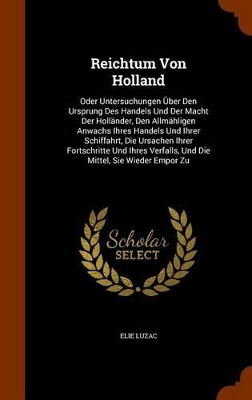 Book cover for Reichtum Von Holland