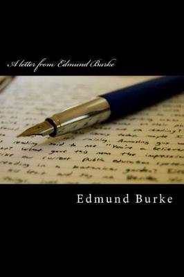 Book cover for A letter from Edmund Burke