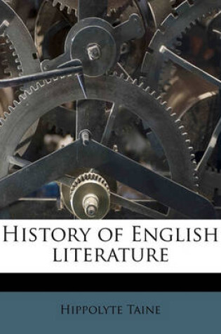 Cover of History of English Literature Volume 01