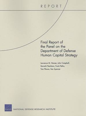 Book cover for Final Report of the Panel on the Department of Defense Human Capital Strategy