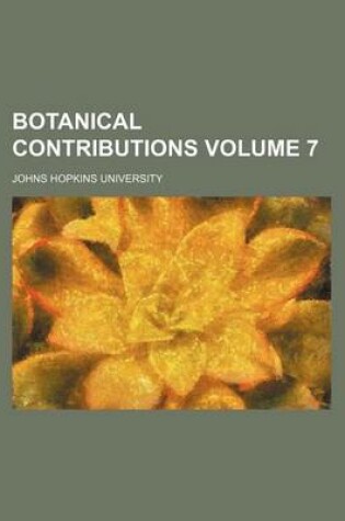 Cover of Botanical Contributions Volume 7