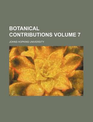 Book cover for Botanical Contributions Volume 7