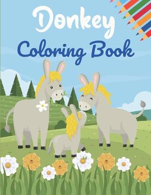 Book cover for Donkey Coloring Book