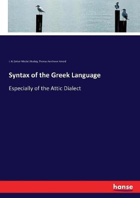 Book cover for Syntax of the Greek Language