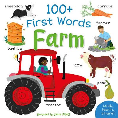 Book cover for 100+ First Words: Farm