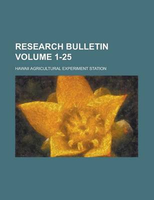 Book cover for Research Bulletin Volume 1-25