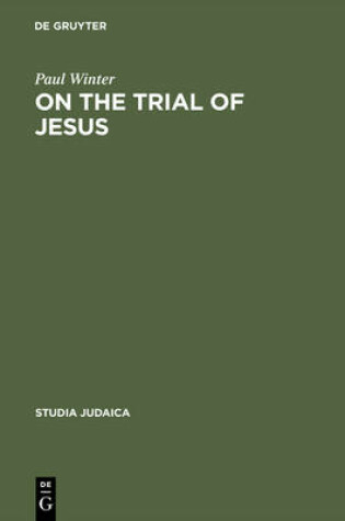 Cover of On the Trial of Jesus