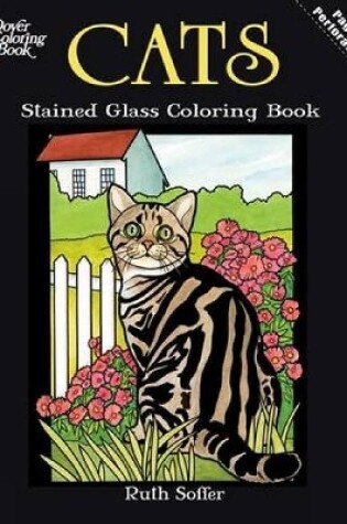 Cover of Cats Stained Glass Coloring Book