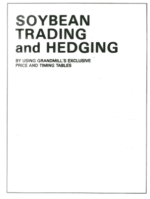 Book cover for Soybean Trading and Hedging