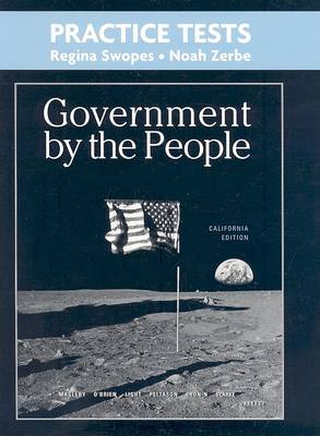 Book cover for Practice Tests for Government by the People, California Edition