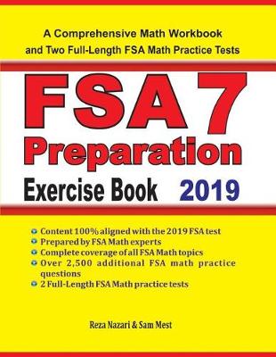 Book cover for FSA 7 Math Preparation Exercise Book