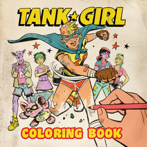 Book cover for Tank Girl Coloring Book