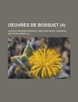 Book cover for Oeuvres de Bossuet (4 )