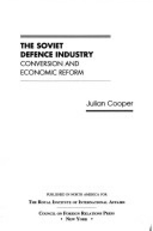 Cover of Soviet Defense Industry