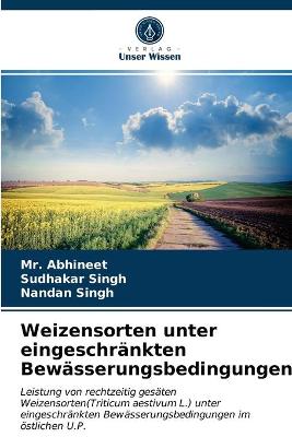 Book cover for Weizensorten unter eingeschränkten Bewässerungsbedingungen