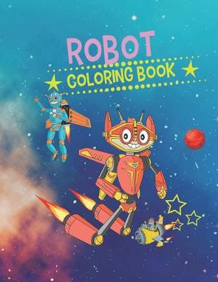 Book cover for Robot Coloring Book