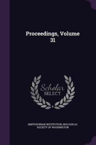 Cover of Proceedings, Volume 31