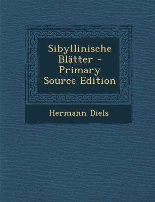 Book cover for Sibyllinische Blatter - Primary Source Edition