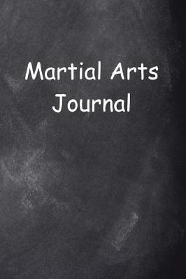 Cover of Karate Journal Chalkboard Design