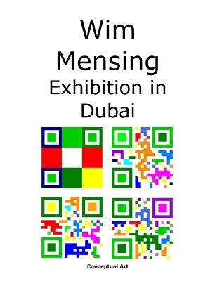 Book cover for Wim Mensing Exhibition in Dubai