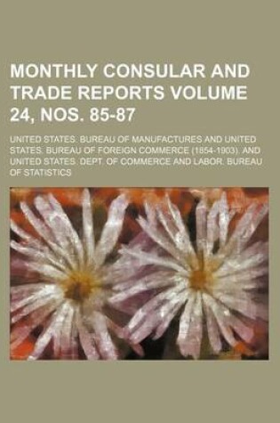 Cover of Monthly Consular and Trade Reports Volume 24, Nos. 85-87