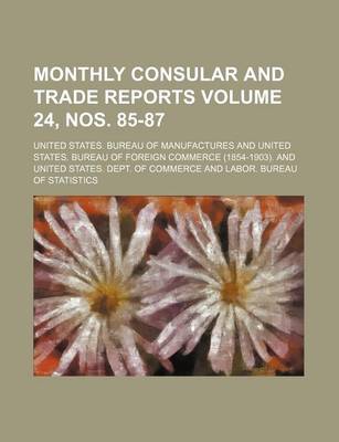 Book cover for Monthly Consular and Trade Reports Volume 24, Nos. 85-87
