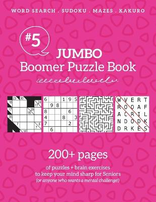 Book cover for Jumbo Boomer Puzzle Book #5