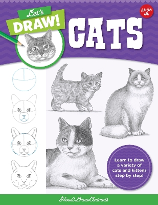 Book cover for Let's Draw Cats
