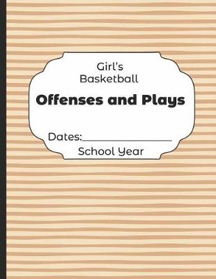 Book cover for Girls Basketball Offenses and Plays Dates