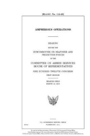 Cover of Amphibious operations