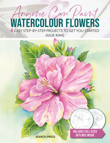 Book cover for Anyone Can Paint Watercolour Flowers