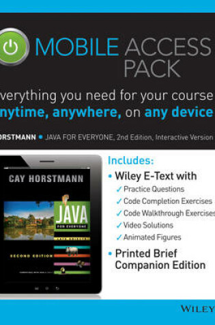 Cover of Java For Everyone: Late Objects 2e Mobile Access Pack