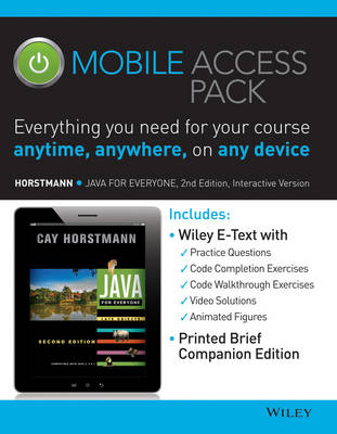 Book cover for Java For Everyone: Late Objects 2e Mobile Access Pack