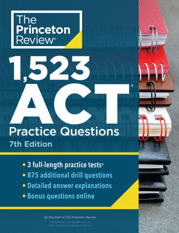 Book cover for 1,523 ACT Practice Questions