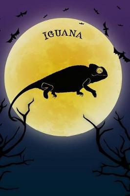 Book cover for Iguana Lizard Notebook Halloween Journal