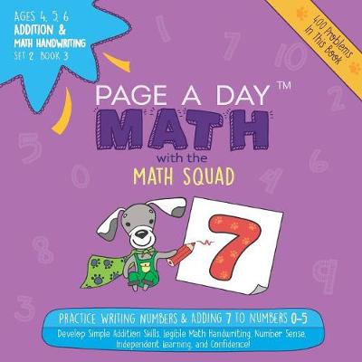 Book cover for Page a Day Math Addition & Math Handwriting Book 3 Set 2