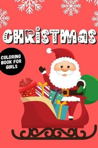 Cover of Christmas coloring book for girls