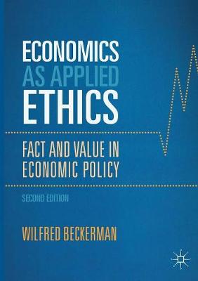 Book cover for Economics as Applied Ethics