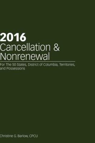 Cover of 2016 Cancellation & Nonrenewal