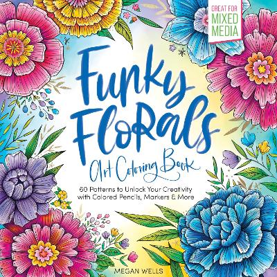 Book cover for Funky Florals Art Coloring Book