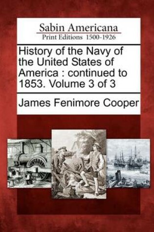 Cover of History of the Navy of the United States of America