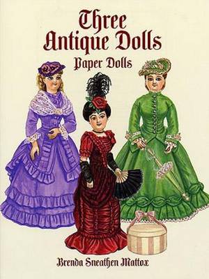 Book cover for Three Antique Dolls Paper Dolls