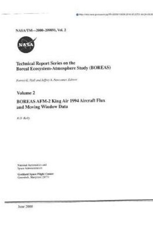 Cover of Boreas Afm-2 King Air 1994 Aircraft Flux and Moving Window Data
