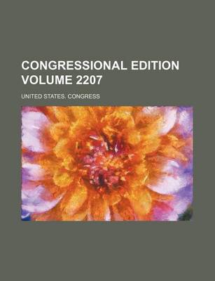 Book cover for Congressional Edition Volume 2207