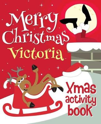 Book cover for Merry Christmas Victoria - Xmas Activity Book