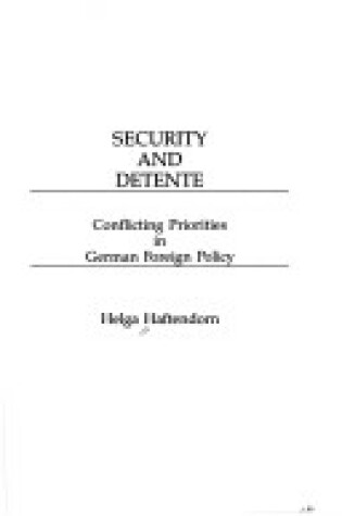 Cover of Security and Detente