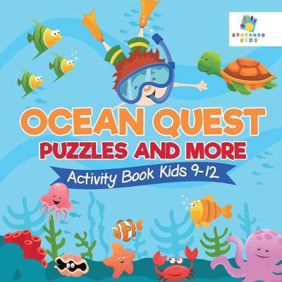 Book cover for Ocean Quest Puzzles and More Activity Book Kids 9-12