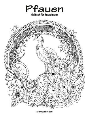 Cover of Pfauen-Malbuch für Erwachsene 1