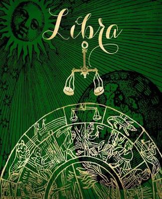 Book cover for Libra Symbol Astrology Wheel Zodiac Sign Horoscope School Comp Book 130 Pages